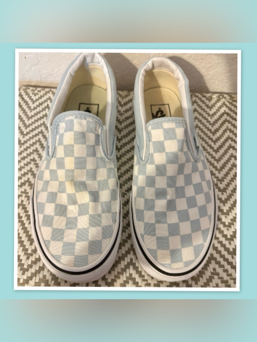 Vans Classic Slip-On Checkerboard Shoes ~ Size (Men’s 5.5/Women’s 7)